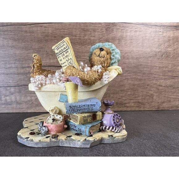 Vtg Boyds Bears Resin Figurine 2003 Bubbles Bearsall… It’s good to be Retired - Picture 4 of 16